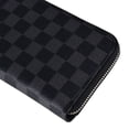 thumbnail image 5 of Coolmade Women's Checkered Zip Around Wallet and Phone Clutch - RFID Blocking with Card Holder Organizer -PU Vegan Leather, Black, 5 of 7
