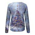 thumbnail image 7 of Fznquz Graphic Womens Workout Tops Christmas Oversized Tees Multicolor Plus Size Trendy Long Sleeve Womens Shirts Trendy, 7 of 7