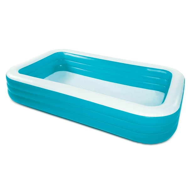 Summer Waves 10ft x 6ft x 22in Deluxe Inflatable Backyard Kiddie Splash Pool - Walmart.com