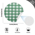 thumbnail image 2 of Ryvnso Green and White Checkered Pattern Round Plate Mats Dining Table Placemat Set of 4 for Holiday Decoration, 2 of 7