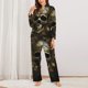 thumbnail image 2 of Balery Vintage Gold Leaf Skull Conjunto de Pijama con Estampado para Mujer, Conjunto de Dos Piezas con Manga Larga, Ropa de Dormir Suave con Bolsillos, Pijamas Cómodos-Large, 2 of 7