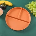 thumbnail image 4 of asddcavvf Three Grid Reducing Meal Plate Wheat Straw Fall Household Plate 3 Grid Plate Special Plate Kid Plate round Plate Mat Set 4 Fall Mats for Dining Table, 4 of 5