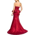 thumbnail image 2 of B. DARLIN Womens Peplum Strapless Gown Dress, Red, Juniors, 5/6, 2 of 2