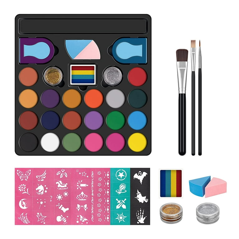 Maydear Face Painting Kit for Kids 20 Colors Water Based Makeup Palette