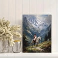 thumbnail image 2 of Napoleon Mountain Equestrian Oil Painting Canvas，Vintage Decor for Living Room Bedroom Office Dining Room Hotel Library, 2 of 8