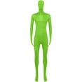 thumbnail image 4 of Wyobmus Men's and Women's Full Body Zentai Bodysuit Stretchy Face Cover Long Sleeve Zentai Jumpsuit Halloween Dress Up Party Performance Unitard Body Suit D-Green, 4 of 7