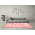 thumbnail image 3 of Ahgly Company Indoor Square Abstract Red Contemporary Area Rugs, 6' Square, 3 of 4