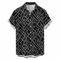 thumbnail image 4 of T Shirts for Men Print Long Sleeve Button Down Stylish Patterns Attire Mens formal Shirts,Black,L, 4 of 5