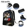 thumbnail image 3 of Initial D Backpack, Travel Laptop Backpack, Casual Daypack for College, Unisex Computer Bag Fits 15 Inch Notebook, 3 of 8