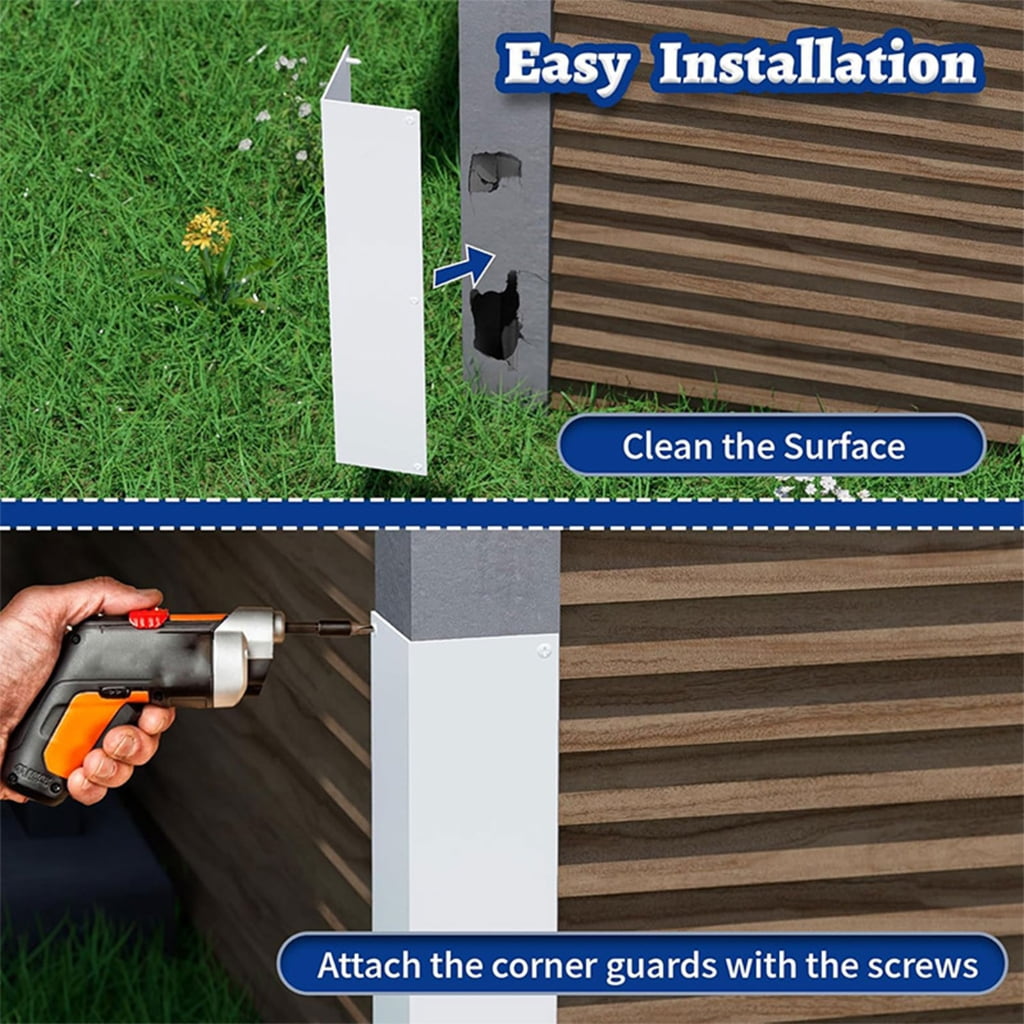 MOMOJIA 2Pcs Heavy Duty Metal Corner Guards Outdoor Corner Protectors Replacemen