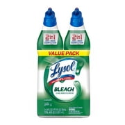 Lysol Disinfectant Toilet Bowl Cleaner with Bleach, 24-oz., 2/Pack