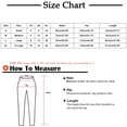 thumbnail image 2 of GaThRRgYP Bell Bottoms for Women,Women High Waisted Work Pants Dressy Casual Straight Leg Elastic Waist Cropped Trousers Office Pants, 2 of 6