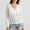 #250617A17 White, variant on Aloohaidyvio Cardigan for Women No Boundaries Casual Long Sleeve Crochet Shrug V Neck Tops Button Down Soft Knit Sweater White XL