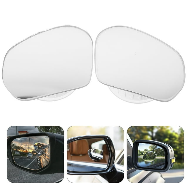 Hytrove 2Ud Espejos Auxiliares Para Retrovisor De Auto Con Ventosa Vista Alta Definición Multicolor