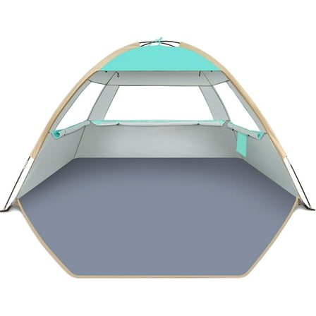 Beach Tent Sun Shelter with UPF 50  UV Protection, Lightweight & Easy Setup Portable Shade Canopy