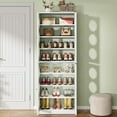 thumbnail image 4 of Tribesigns 70.87" Tall Shoe Cabinet Storage for Entryway, 8-Tier White Shoe Organizer Cabinet with Doors & Adjustable Shelves for Closet, 4 of 5