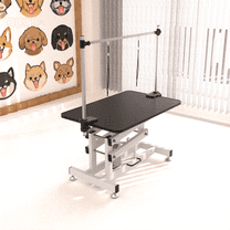YIYADO Heavy Hydraulic Pet Grooming Table, Upgraded Professional Drying Table with Height Adjustable Duty Portable with Arm & Noose