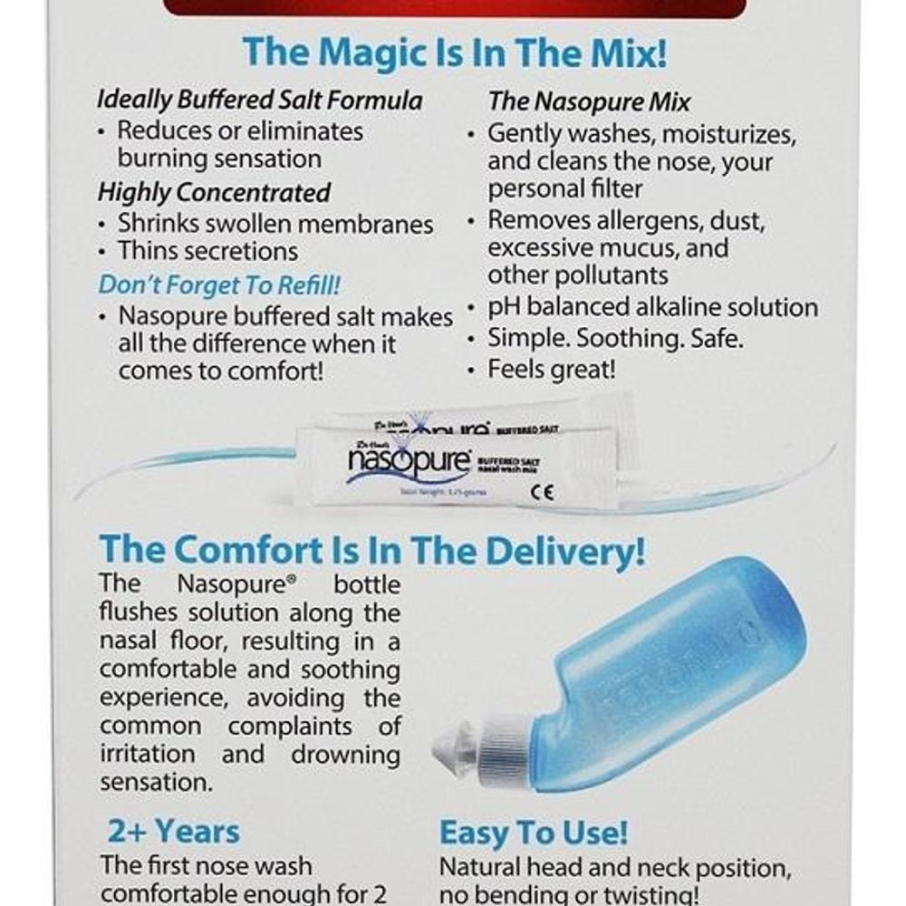 Nasopure Nasal Wash, Little Squirt Kit, Ages 2 to 102+, 1 Kit