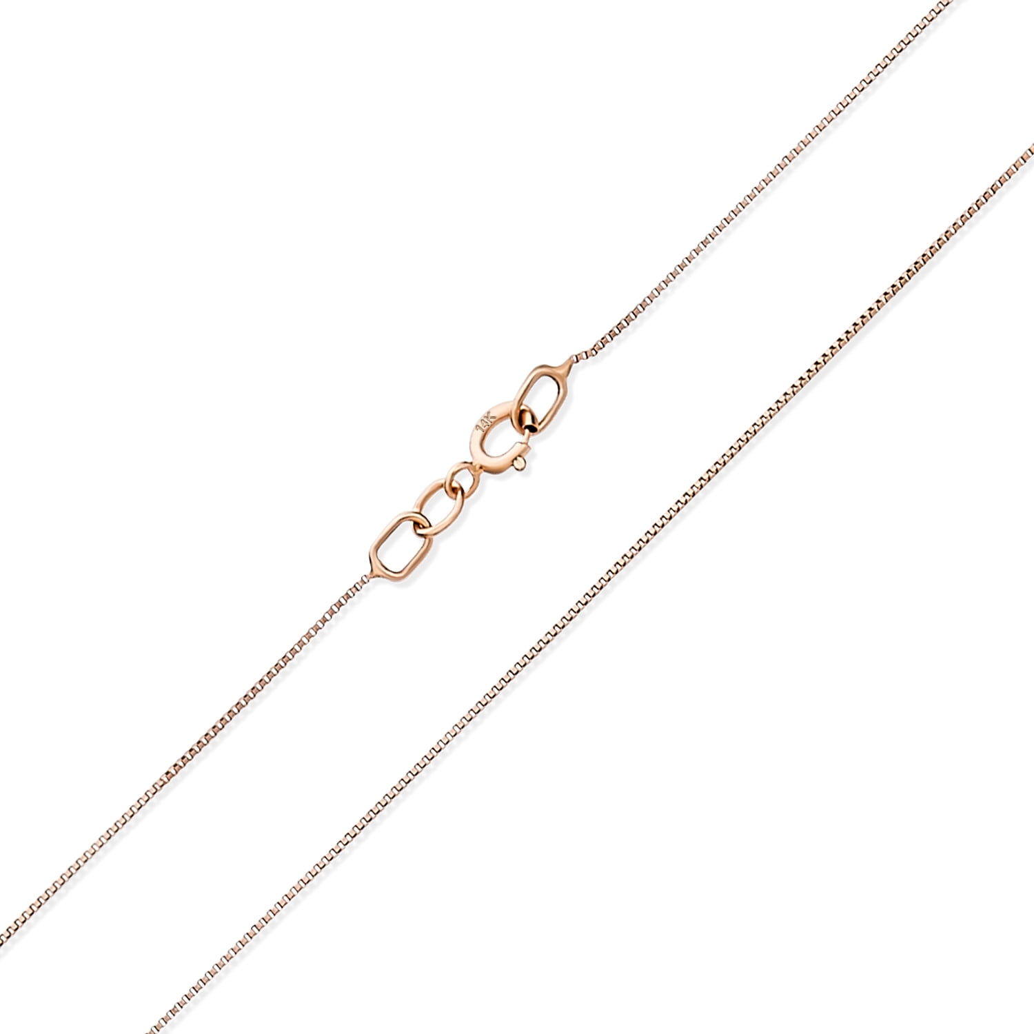 14k solid rose pink gold 1mm singapore chain necklace 16-24
