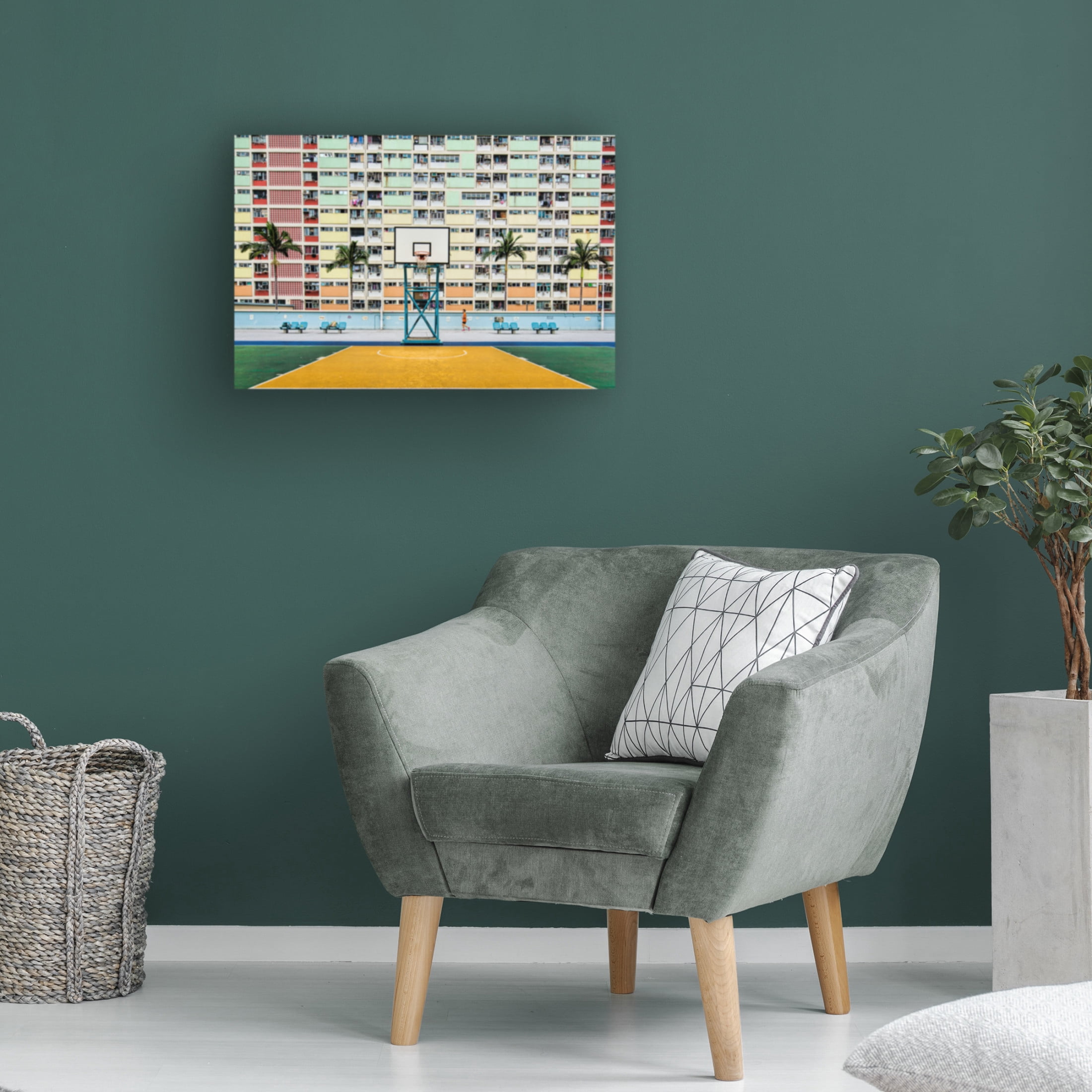 Canvas Wall Art - Fahad Abdualhameid 'The Runner' Wall Art for Living Room, Bedroom, or Office Décor by Trademark Fine Art - 47 x 30 Inches