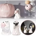 thumbnail image 2 of Fantasma de cerámica, decoración de Halloween de fantasmas, figura decorativa de Halloween de fantasmas de resina, decoraciones espeluznantes para el hogar, para colecciones de exhibición de repisas d, 2 of 5