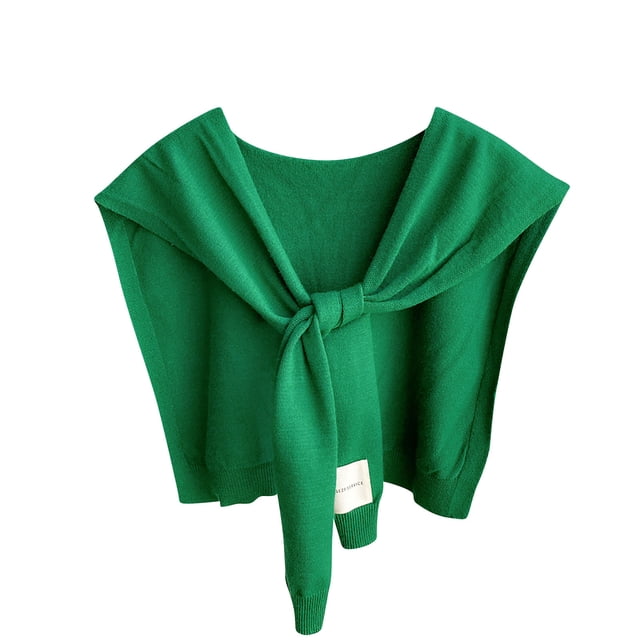 Bufandas de mujer de color liso de punto para exteriores, chal de invierno con cuello falso, bufanda decorativa Kangshi para el regazo y los hombros, bufanda para mujer