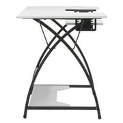 Sew Ready Comet Sewing Table Folding Top Adjustable Platfomr Black/White