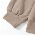 thumbnail image 5 of Teen Girls Fleece Lined Tracksuit, Winter Warm Pullover Hoodie and Wide Leg Sweatpants Matching Outfit, Casual Loungewear Set for Girls 5-14 Years, 5 of 9