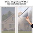thumbnail image 2 of Window Film Privacy Reflective Mirror Film Removable Heat Insulation Stick, Silver, 30CM x 200CM, 2 of 7