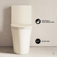 thumbnail image 3 of St. Tropez One-Piece 12" Rough-in 1.1/1.6 GPF Dual Flush Elongated ADA Toilet in Matte Bisque, 3 of 10