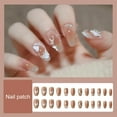 thumbnail image 2 of 1 Set Fake Nail Full Cover High Gloss Fade-Resistant DIY Nail Extending Three-dimensional Butterfly False Nail with Glue Nail Salon Supply, 2 of 10