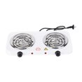 thumbnail image 1 of Hweilai Portable Electric Coil Burner Compact Home Outdoor with Indicator Lights for Home, Camping, Party Durable White Countertop Burner Electric Cooktop, 1 of 8