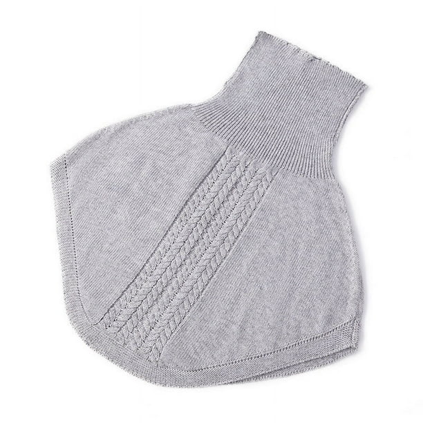 Manta para sofá, suave y cálida, cuello alto, cuello falso desmontable, calentador de invierno, cuello alto, medio cuello alto, para hombres y mujeres, bufanda.