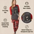 thumbnail image 5 of Lazyone Women's Soft Casual Pajama Leggings and Tall Tee Sets With Cute Fun Prints, Don't Wake the Bear, 5 of 7