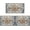 Boho-blue, variant on Grey Farmhouse Kitchen Rugs Sets of 2 Non Slip Washable Farmhouse Kitchen Mats for Floor 2 Piece Vintage Distressed Gray Boho Rug Mat Set Home Decor