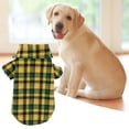 thumbnail image 3 of Dream Lifestyle Pet Clothes Plaid Pattern Dress-up Fashion Soft Adorable Lapel Collar Breathable Lovely Pet Sweatshirt Costume for Outdoor, 3 of 8