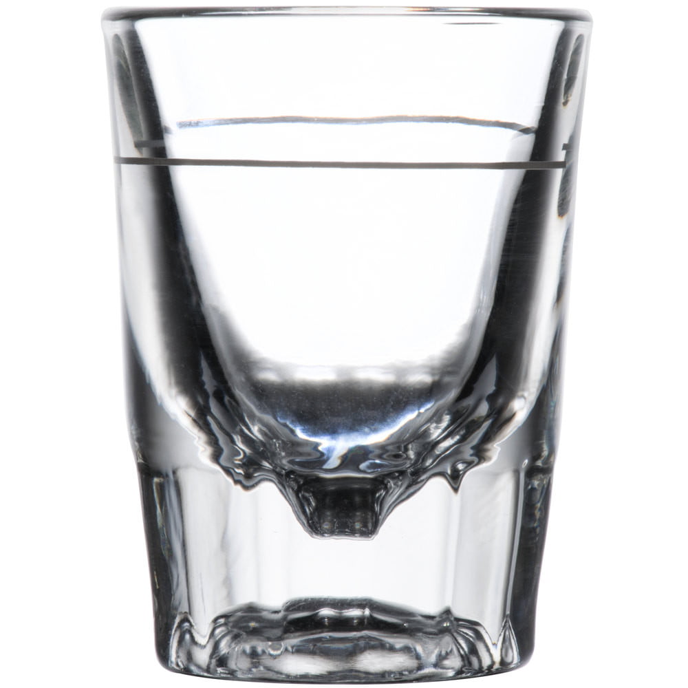 Libbey 5126 A0007 fluted shot glass 2 oz with 1 oz line TWO GLASSES brand new 