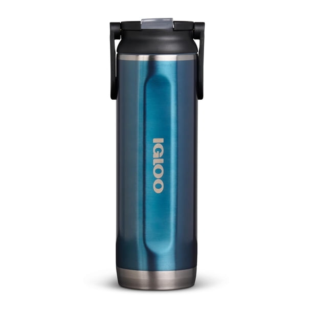 Botella deportiva Igloo Modern Blue, 600 ml, acero inoxidable