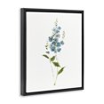 thumbnail image 2 of Stupell Industries Transitional Delicate Blue Sprigs Black Floating Frame Canvas Art, 17 x 21, by Sally Swatland, 2 of 8