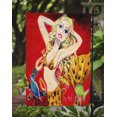 thumbnail image 3 of Carolines Treasures JMK1181GF Drapeau Rouge Sirène Taille du Jardin, 3 of 3