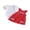 Red, variant on Cenuakty Toddler Newborn 3M 6M 12M 18M Girls 4th of July Outfit Ruffled Short Sleeves Rompers and Letter Flag Embroidery Overalls Dress Set Cute Clothes