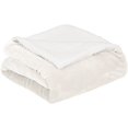 thumbnail image 2 of Soft Micromink Sherpa Blanket - Throw, Cream, 2 of 7