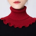 thumbnail image 4 of Stylish Hand-Knitted High Collar Detachable Dickey Collar for Women - Turtleneck Look!, 4 of 5