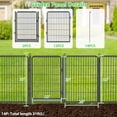 thumbnail image 6 of SQIREP Metal Garden Fence 30.33ft(L)x32in(H) No Dig Fence Decorative Garden Fencing with Gate Animal Barrier Fences for Backyard Patio Garden Flower Beds, 6 of 9