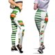 thumbnail image 3 of Gibobby Pantalones de yoga Pantalones para correr Leggings Good Women's para Yoga Pilates Green Luck Print Paddystripes Pantalones Pantalones(Verde,M), 3 of 5