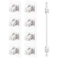 thumbnail image 1 of Easy GadgetX Rods, 8PCS Easy GadgetX - Adjustable Curtain Rod Clips & Curtain Rods (White), 1 of 7