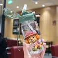 thumbnail image 3 of Vaso de agua para niños de 550 ml con diseño de la Patrulla Canina, vasos creativos con dibujos animados para bebés con pajitas, botellas de agua a prueba de fugas, vasos para exteriores para niños, 3 of 5