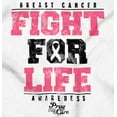 thumbnail image 2 of Fight For Life Breast Cancer Aware Womens Plus Size Graphic Zipper Hoodie Brisco Brands 2X, 2 of 5
