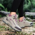 thumbnail image 3 of YOURDIARY Womens Mens Ankle-High Waterproof Hiking Boots Outdoor Lightweight Hiking Shoes Trekking Trails, 3 of 8