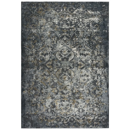 Rizzy Rugs Emerge Area Rug EMG929 Gray/Dk. Gray Distressed Vintage 2  7  x 9  6  Rectangle Manufacturer: Rizzy Rugs Collection: Emerge Rugs Style: Emerge Rugs: EMG929 Gray/Dk. Gray Specs: SyntheticsOrigin: Made in TurkeyThe air of luxury hangs upon Rizzy Home s Chelsea collection. The soft ivory  gray and teal are both modern and timeless  combined with elegant abstract patterns and a very soft feel make a terrific addition to any space. These pieces are machine made in Turkey and feature a 100% super soft polypropylene pile.